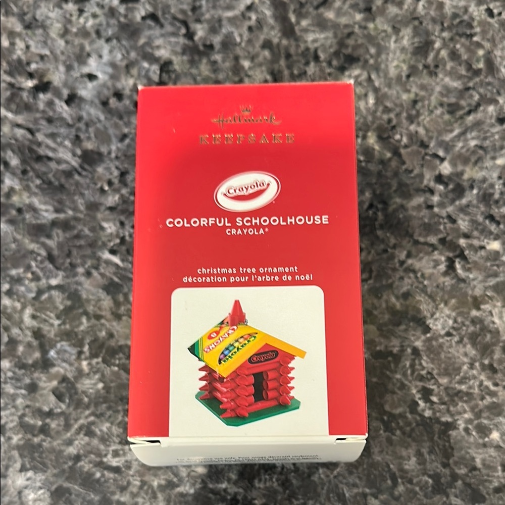 Hallmark Crayola Colorful Schoolhouse Ornament
